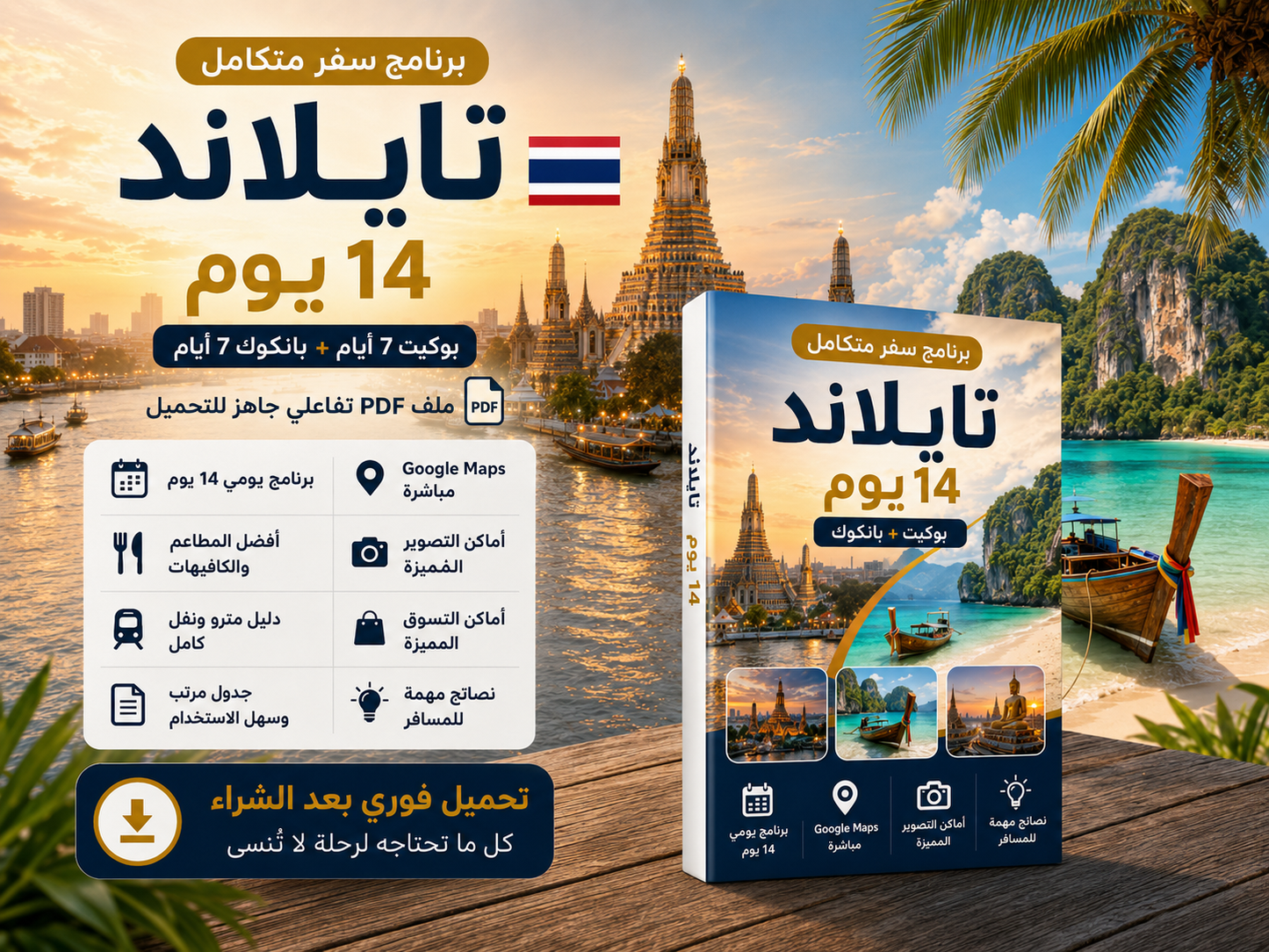دليل تايلاند 14 يوم PDF | بوكيت وبانكوك