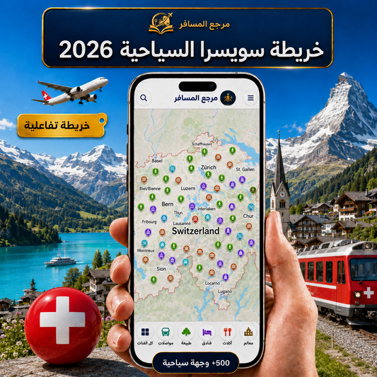 خريطة سويسرا السياحية 2026 | التفاعلية
